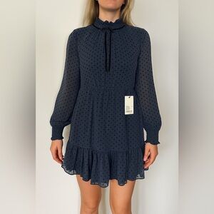 Alex Marie New with tags Blue polka dress